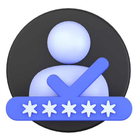 User Verification  3D Icon