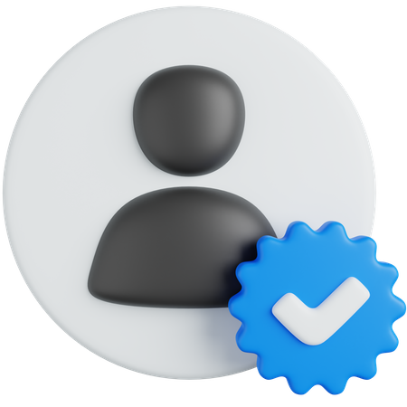 User Verification  3D Icon