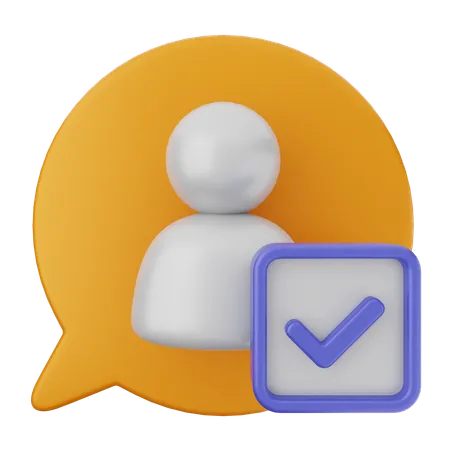 User Verification  3D Icon