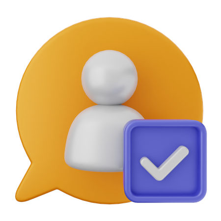 User Verification  3D Icon