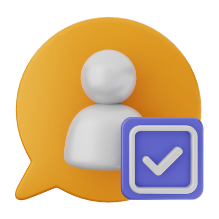 User Verification  3D Icon