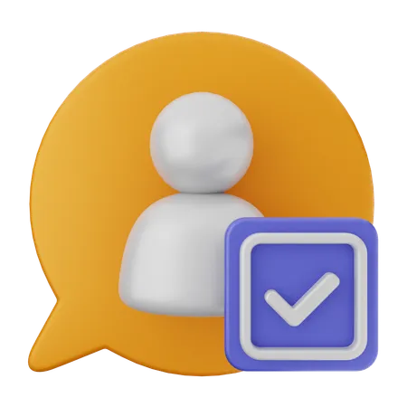 User Verification  3D Icon