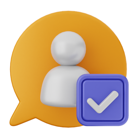 User Verification  3D Icon