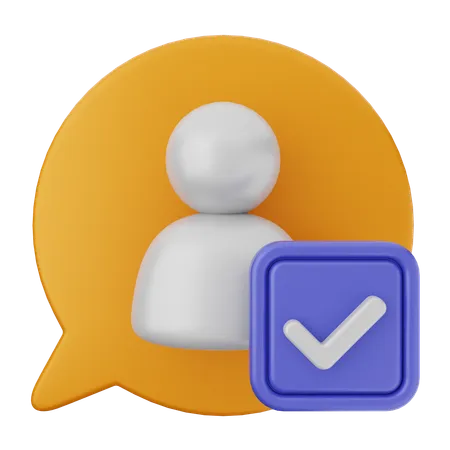 User Verification  3D Icon