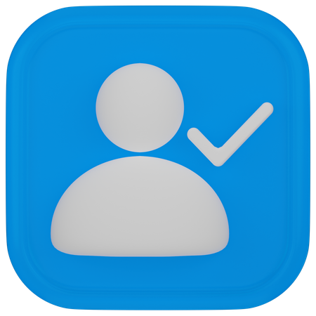 User Verify  3D Icon