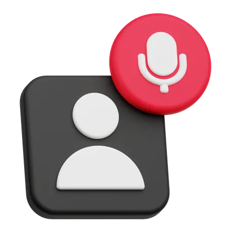 User Voice  3D Icon