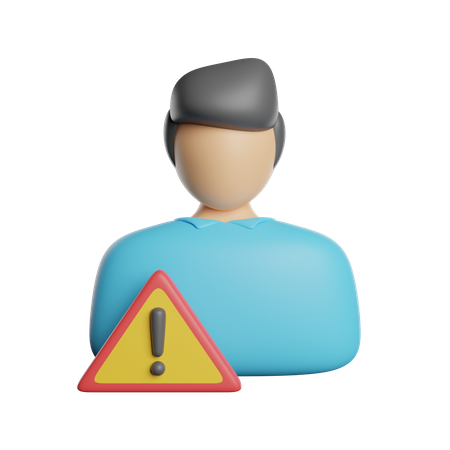 User Warning  3D Icon