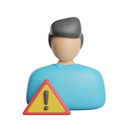 User Warning  3D Icon