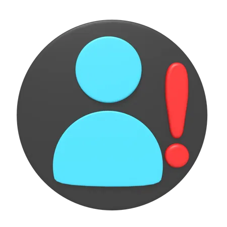 User Warning  3D Icon