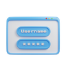 user name 3d logos