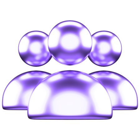 Users  3D Icon