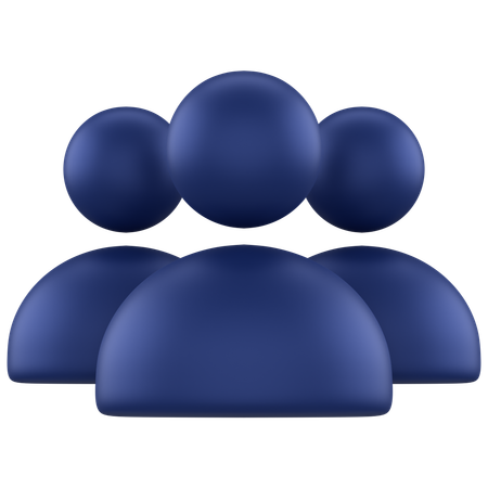 Users  3D Icon