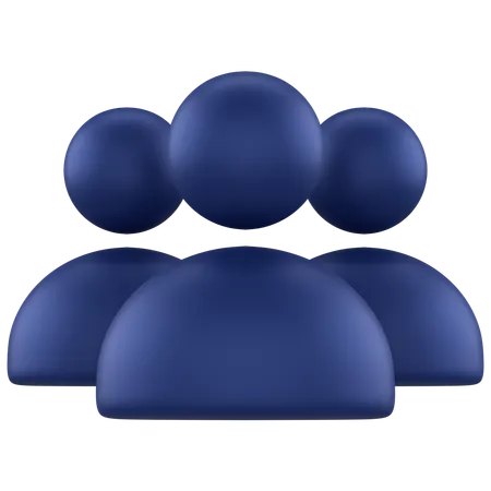 Users  3D Icon