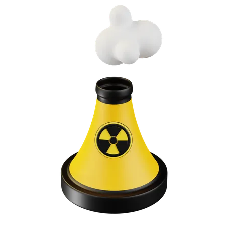 Usina nuclear  3D Icon