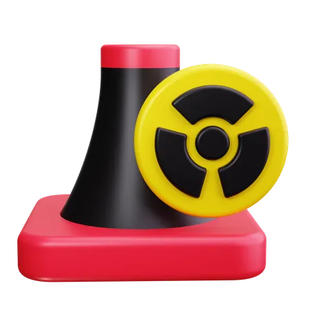 Usina nuclear  3D Icon