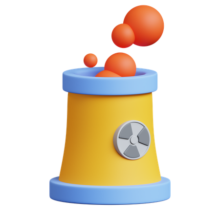 Planta nuclear  3D Icon