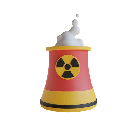 Planta nuclear  3D Icon