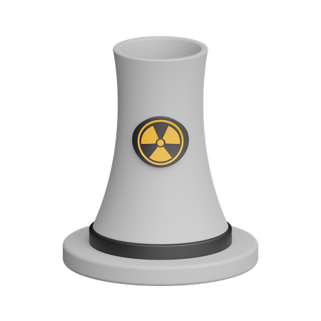 Planta nuclear  3D Icon