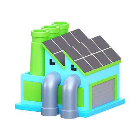 Usine  3D Icon