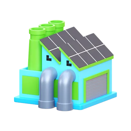 Usine  3D Icon