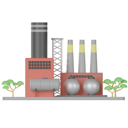 Usine  3D Icon