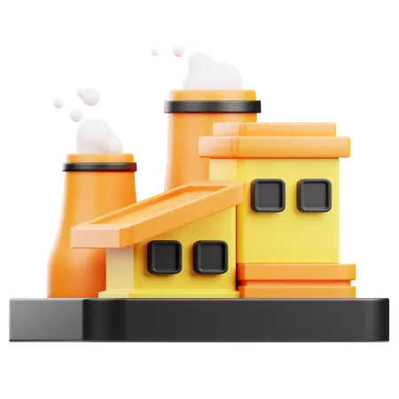 Usine  3D Icon