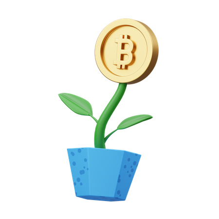 Usine d'investissement Bitcoin  3D Icon