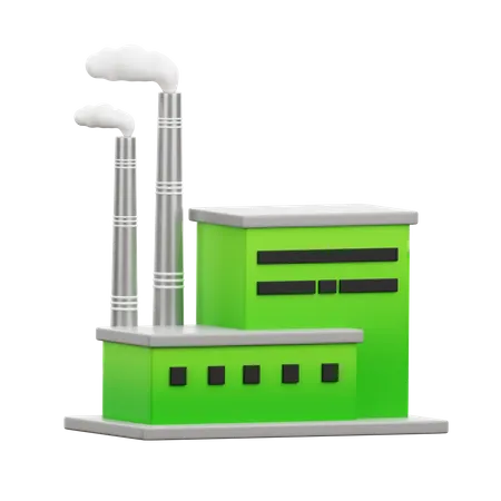 Usine écologique  3D Icon