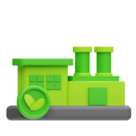 Usine écologique  3D Icon