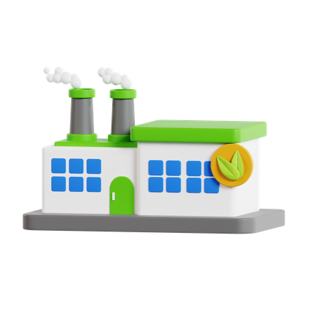 Usine écologique  3D Icon