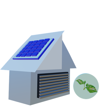 Usine écologique  3D Icon
