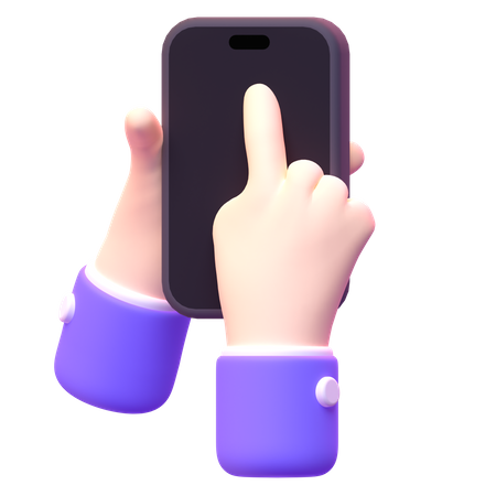 Using Iphone  3D Icon