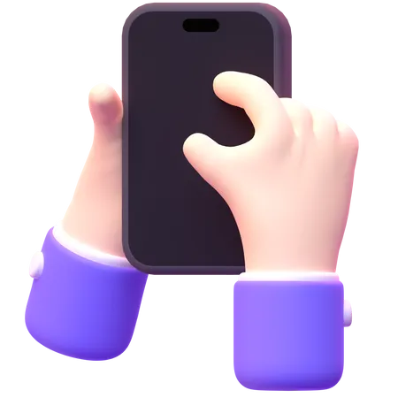 Using Iphone  3D Icon