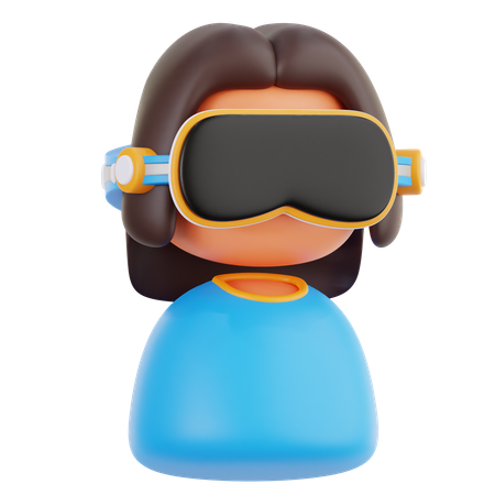 Using Vr Glasses  3D Icon