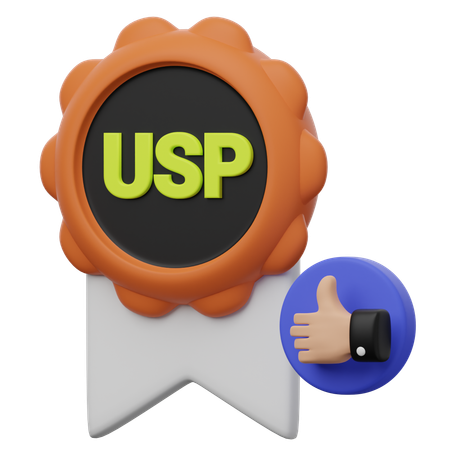 USP 고유 판매 비율  3D Icon