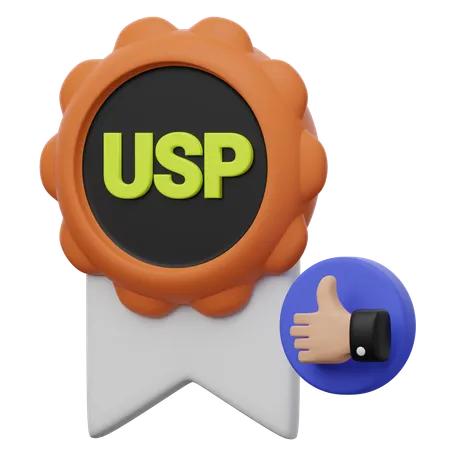 USP 고유 판매 비율  3D Icon