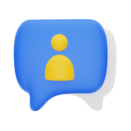 Chat de usuario  3D Icon