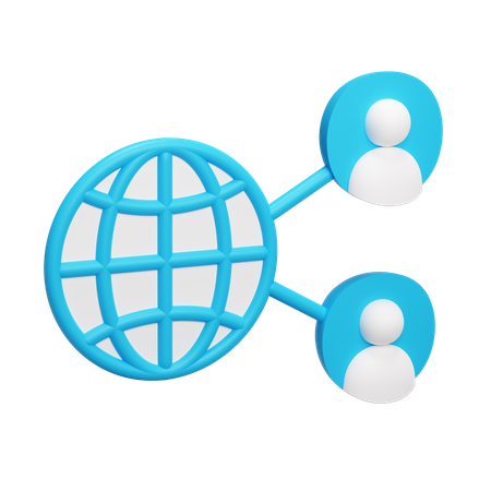 Usuario global  3D Icon