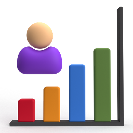 Gráfico de usuario  3D Icon