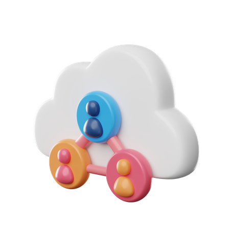 Usuario de la nube  3D Icon