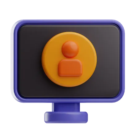 Usuário on-line  3D Icon