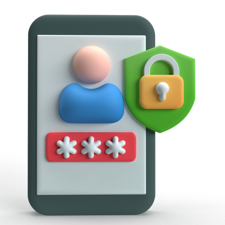 Segurança do usuário  3D Icon