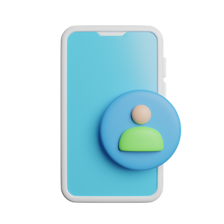 Usuário de telefone  3D Icon
