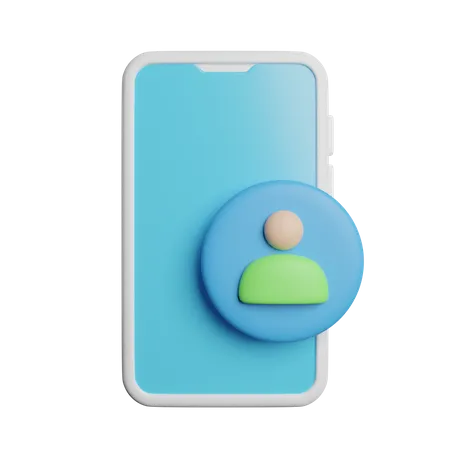 Usuário de telefone  3D Icon