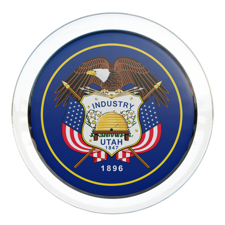 Utah Flag  3D Icon
