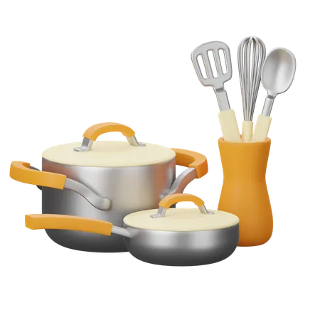 Utensílios de cozinha  3D Icon