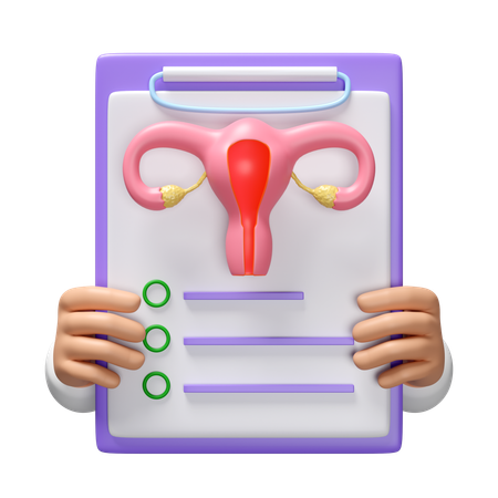 Uterus Report  3D Icon
