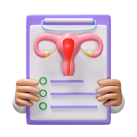 Uterus Report  3D Icon