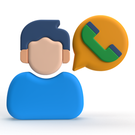 Appel d'utilisateur  3D Icon