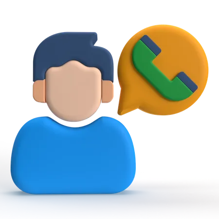 Appel d'utilisateur  3D Icon